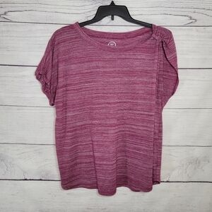Maurices Heather Berry Workout Top Sz 2X